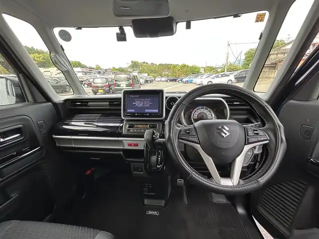 スズキ スペーシア カスタム HYBRID XS 愛媛県 2023(令5)年 1.7万km インディゴブルーメタリック デュアルカメラブレーキサポート/両側パワースライドドア/レーダークルーズコントロール/社外8型メモリナビ/フルセグテレビ/Bluetooth接続/ETC/ドライブレコーダー/アイドリングストップ/バックカメラ/レーンキープアシスト/オートライト/オートマチックハイビーム/純正フロアマット/純正ドアバイザー/純正15インチアルミホイール/横滑り防止装置/スマートキー/プッシュスタート