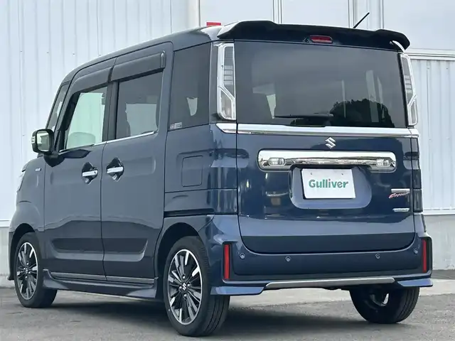 スズキ スペーシア カスタム HYBRID XS 愛媛県 2023(令5)年 1.7万km インディゴブルーメタリック デュアルカメラブレーキサポート/両側パワースライドドア/レーダークルーズコントロール/社外8型メモリナビ/フルセグテレビ/Bluetooth接続/ETC/ドライブレコーダー/アイドリングストップ/バックカメラ/レーンキープアシスト/オートライト/オートマチックハイビーム/純正フロアマット/純正ドアバイザー/純正15インチアルミホイール/横滑り防止装置/スマートキー/プッシュスタート