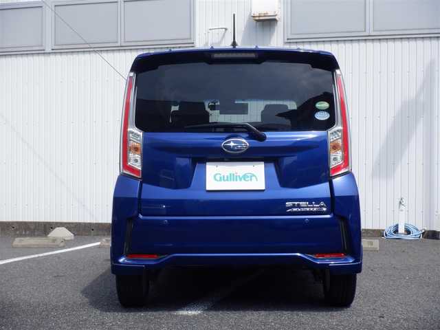 スバル ステラ カスタム R スマートアシスト 静岡県 2016(平28)年 6.6万km 青  ワンオーナー(保証書あり)/ 4WD / スマートアシスト / スマートキー/ プッシュスタート/ カロッツェリア SDナビ(AVIC-RZ99)/ バックカメラ/ 前後ドライブレコーダー/ 運転席シートヒーター/ ETC/ 純正LEDヘッドライト/ フォグランプ/ 純正フロアマット/ 純正ドアバイザー