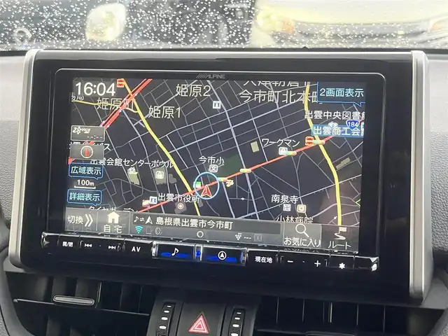 トヨタ ＲＡＶ４ アドベンチャー オフロードPKG 島根県 2021(令3)年 2.7万km アティチュードブラックマイカ 4WD/社外９型ナビ(ALPINE)　/(AM/FM/フルセグTV/ＤＶＤ再生/Ｂｌｕｅｔｏｏｔｈ接続)　/前後ドライブレコーダー　/ＥＴＣ　/バックカメラ　/レーダークルーズコントロール　/前後コーナーセンサー　/レーンアシスト/プリクラッシュセーフティ/レザーシート(黒)　/運転席パワーシート/電動パーキングブレーキ/オートホールド　/オートハイビーム／ライト　/純正ＬＥＤライト/純正18インチアルミホイール/純正フロアマット/スペアキー1本