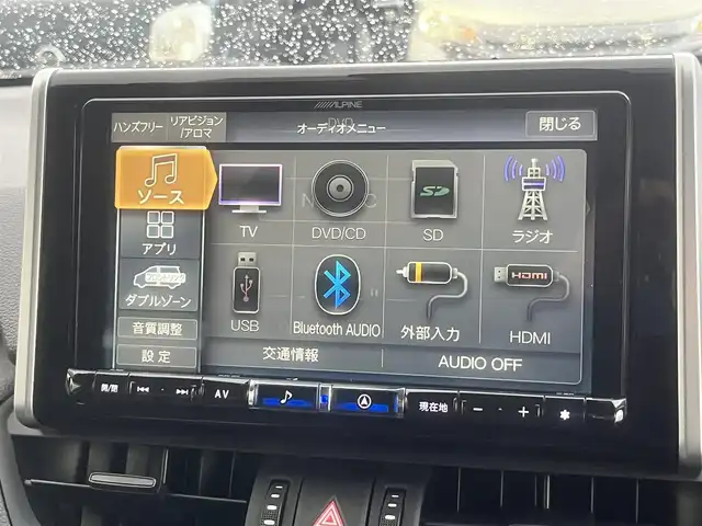 トヨタ ＲＡＶ４ アドベンチャー オフロードPKG 島根県 2021(令3)年 2.7万km アティチュードブラックマイカ 4WD/社外９型ナビ(ALPINE)　/(AM/FM/フルセグTV/ＤＶＤ再生/Ｂｌｕｅｔｏｏｔｈ接続)　/前後ドライブレコーダー　/ＥＴＣ　/バックカメラ　/レーダークルーズコントロール　/前後コーナーセンサー　/レーンアシスト/プリクラッシュセーフティ/レザーシート(黒)　/運転席パワーシート/電動パーキングブレーキ/オートホールド　/オートハイビーム／ライト　/純正ＬＥＤライト/純正18インチアルミホイール/純正フロアマット/スペアキー1本