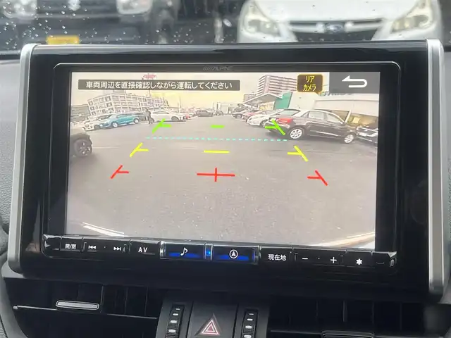 トヨタ ＲＡＶ４ アドベンチャー オフロードPKG 島根県 2021(令3)年 2.7万km アティチュードブラックマイカ 4WD/社外９型ナビ(ALPINE)　/(AM/FM/フルセグTV/ＤＶＤ再生/Ｂｌｕｅｔｏｏｔｈ接続)　/前後ドライブレコーダー　/ＥＴＣ　/バックカメラ　/レーダークルーズコントロール　/前後コーナーセンサー　/レーンアシスト/プリクラッシュセーフティ/レザーシート(黒)　/運転席パワーシート/電動パーキングブレーキ/オートホールド　/オートハイビーム／ライト　/純正ＬＥＤライト/純正18インチアルミホイール/純正フロアマット/スペアキー1本