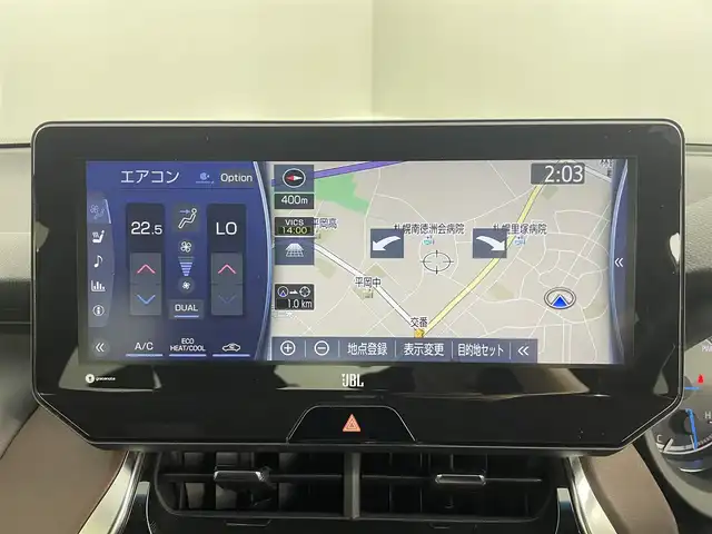 トヨタ ハリアー ハイブリッド Z レザーパッケージ 道央・札幌 2020(令2)年 5.2万km プレシャスブラックパール ・４WD/・モデリスタエアロ/・JBLプレミアムサウンド/・純正ディスプレイオーディオ/　BT/USB/Miracast/フルセグ/・バックカメラ/・デジタルインナーミラー/・ビルトインETC/・純正ドライブレコーダー/・トヨタセーフティセンス/・プリクラッシュセーフティ/・レーダークルーズコントロール/・レーンキープアシスト/・オートハイビーム/・クリアランスソナー/・BSM/・HUD/・RSA/・RCTA/・レザーシート/・前席パワーシート/・エア/シートヒーター/・ステアリングヒーター/・ステアリングスイッチ/・プッシュスタート/・スマートキー/・純正フロアマット/・ドアバイザー/・純正19インチAW