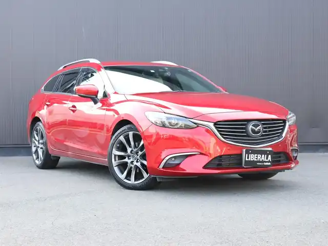 マツダ アテンザ ワゴン XD Lパッケージ 静岡県 2016(平28)年 7.2万km ソウルレッドプレミアムメタリック 純正ナビ/フルセグTV/ACC/BSM/LKA/パドルシフト/白革シート/BOSEサウンド/シートヒーター前席/前後ドラレコ