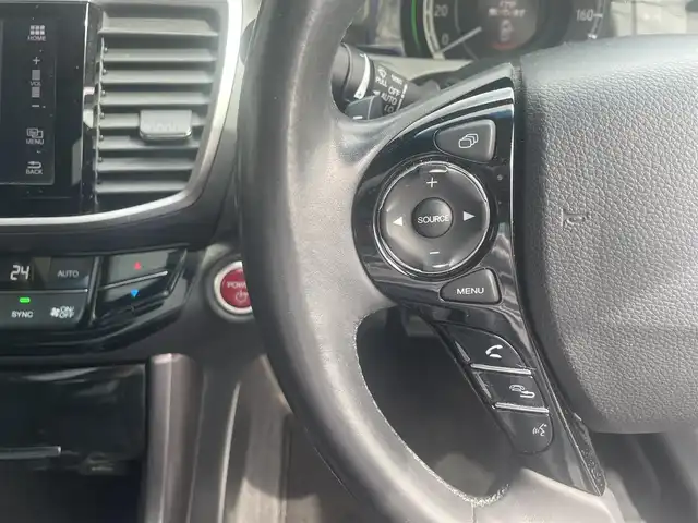 ホンダ アコード ハイブリッド EX 愛知県 2016(平28)年 7.1万km ルナシルバーM パドルシフト/ホンダセンシング/全席シートヒーター/LEDヘッドライト/ビルトインETC/スマートキー/スペアースマートキー1本