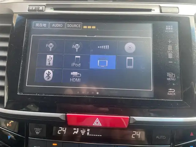 ホンダ アコード ハイブリッド EX 愛知県 2016(平28)年 7.1万km ルナシルバーM パドルシフト/ホンダセンシング/全席シートヒーター/LEDヘッドライト/ビルトインETC/スマートキー/スペアースマートキー1本