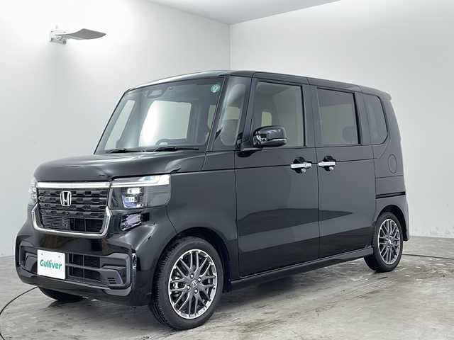 ホンダ Ｎ ＢＯＸ カスタム ターボ 兵庫県 2024(令6)年 0.2万km クリスタルブラックパール 純正ナビ　フルセグ　全方位カメラ　ＥＴＣ　レーダークルーズ　衝突軽減　レーンキープアシスト　オートハイビーム　ＬＥＤヘッドライト　両側パワースライドドア　ハーフレザー　シートヒーター　ドライブレコーダー