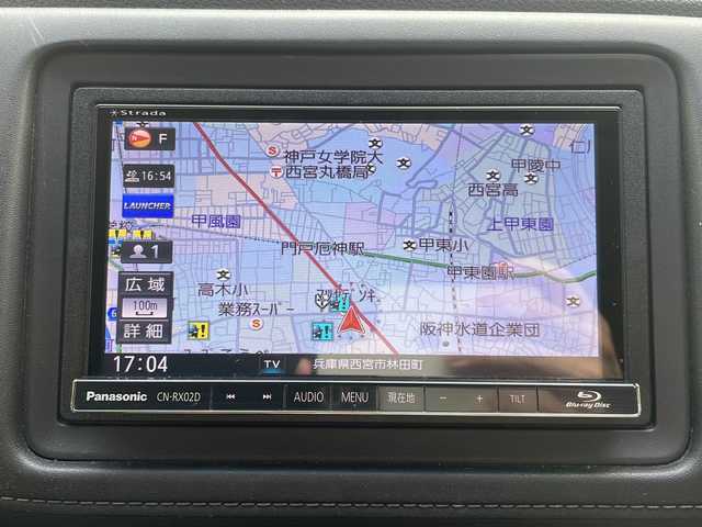 ホンダ ヴェゼル X 兵庫県 2016(平28)年 3.5万km クリスタルブラックパール ワンオーナー/社外SDナビ　Panasonic CN-RX02D/Bluetooth・AM/FM・DVD/フルセグTV/ETC/バックカメラ/アンチロック・ブレーキ・システム/クルーズコントロール/コーナーセンサー/横滑り防止装置/純正フロアマット/純正アルミホイール/プッシュスタート/ステアリングスイッチ/取扱説明書/保証書