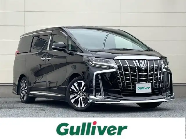 トヨタ アルファード S Cパッケージ 茨城県 2021(令3)年 10万km ブラック モデリスタエアロ　/ サンルーフ/　JBL/純正SDナビ/・Bt/CD/DVD/フルセグテレビ/ 純正フリップダウンモニター/ 全方位カメラ/ デジタルインナー/ ドライブレコーダー/ 黒革シート/ エアシート/ シートヒーター/ パワーシート/ エグゼクティブパワーシート/ トヨタセーフティセンス/ 両側パワースライドドア/ メタルブラック木目調革巻きステアリング/ ステアリングヒーター/ パーキングアシスト/ BSM/ サンシェード/ スペアキー/ ISOFIX