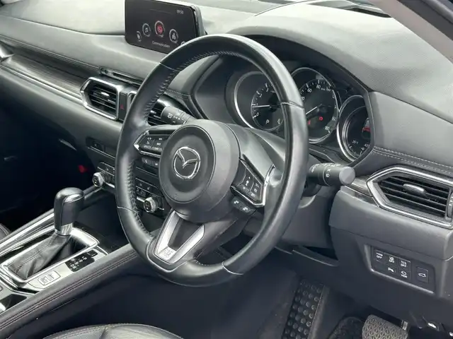 マツダ ＣＸ－５ 25S Lパッケージ 広島県 2019(令1)年 4.4万km ディープクリスタルブルーマイカ ワンオーナー/純正ナビ/[AM/FM/Bluetooth/Apple CarPlay/Android Auto/CD/DVD]/BOSEサウンド/全方位モニター/ETC/本革シート/シートヒーター[全席]/パワーシート[D席/N席]/衝突被害軽減システム/レーダークルーズコントロール/コーナーセンサー/LEDヘッドライト/オートライト/オートハイビーム/フォワードセンシングカメラ/プッシュスタート/電動パーキングブレーキ/オートホールド/ブラインドスポットモニタリング/交通標識認識システム/ドライバーアテンションアラート/車間認知支援システム/レインセンサー/オートリトラミラー/ステアリングヒーター
