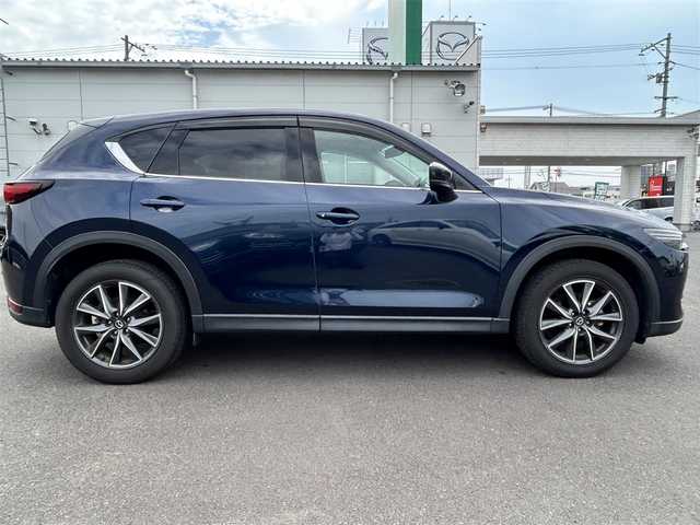マツダ ＣＸ－５ 25S Lパッケージ 広島県 2019(令1)年 4.4万km ディープクリスタルブルーマイカ ワンオーナー/純正ナビ/[AM/FM/Bluetooth/Apple CarPlay/Android Auto/CD/DVD]/BOSEサウンド/全方位モニター/ETC/本革シート/シートヒーター[全席]/パワーシート[D席/N席]/衝突被害軽減システム/レーダークルーズコントロール/コーナーセンサー/LEDヘッドライト/オートライト/オートハイビーム/フォワードセンシングカメラ/プッシュスタート/電動パーキングブレーキ/オートホールド/ブラインドスポットモニタリング/交通標識認識システム/ドライバーアテンションアラート/車間認知支援システム/レインセンサー/オートリトラミラー/ステアリングヒーター
