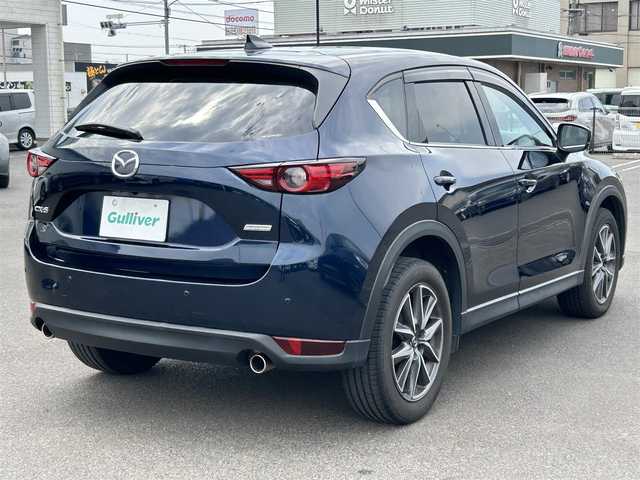 マツダ ＣＸ－５ 25S Lパッケージ 広島県 2019(令1)年 4.4万km ディープクリスタルブルーマイカ ワンオーナー/純正ナビ/[AM/FM/Bluetooth/Apple CarPlay/Android Auto/CD/DVD]/BOSEサウンド/全方位モニター/ETC/本革シート/シートヒーター[全席]/パワーシート[D席/N席]/衝突被害軽減システム/レーダークルーズコントロール/コーナーセンサー/LEDヘッドライト/オートライト/オートハイビーム/フォワードセンシングカメラ/プッシュスタート/電動パーキングブレーキ/オートホールド/ブラインドスポットモニタリング/交通標識認識システム/ドライバーアテンションアラート/車間認知支援システム/レインセンサー/オートリトラミラー/ステアリングヒーター
