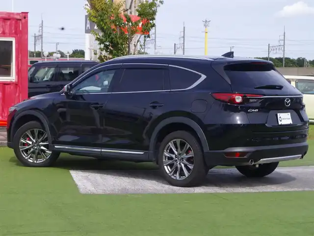 マツダ ＣＸ－８ 25S Lパッケージ 千葉県 2019(平31)年 3.1万km ジェットブラックマイカ スマートシティブレーキサポート/レーンキープ・アシスト・システム/ブラインドスポットモニタリング/アクティブ・ドライビング・ディスプレイ/パワーバックドア/ブラウンレザーシート/前席パワーシート/エアシートシートヒーター/純正SDナビ/地デジTV/【DVD/CD再生機能　Bluetooth接続】/360°ビュー・モニター/ドライブレコーダー（前後撮影）/革巻きステアリング/ステアリングヒーター/ステアリングスイッチ/ETC/LEDヘッドライト/フォグライト/ウインカーミラー/コーナーセンサー/純正19インチアルミホイル/サイド/カーテンエアバッグ/アドバンストキーレスエントリー