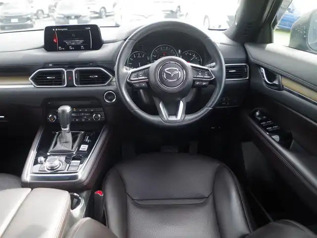 マツダ ＣＸ－８ 25S Lパッケージ 千葉県 2019(平31)年 3.1万km ジェットブラックマイカ スマートシティブレーキサポート/レーンキープ・アシスト・システム/ブラインドスポットモニタリング/アクティブ・ドライビング・ディスプレイ/パワーバックドア/ブラウンレザーシート/前席パワーシート/エアシートシートヒーター/純正SDナビ/地デジTV/【DVD/CD再生機能　Bluetooth接続】/360°ビュー・モニター/ドライブレコーダー（前後撮影）/革巻きステアリング/ステアリングヒーター/ステアリングスイッチ/ETC/LEDヘッドライト/フォグライト/ウインカーミラー/コーナーセンサー/純正19インチアルミホイル/サイド/カーテンエアバッグ/アドバンストキーレスエントリー