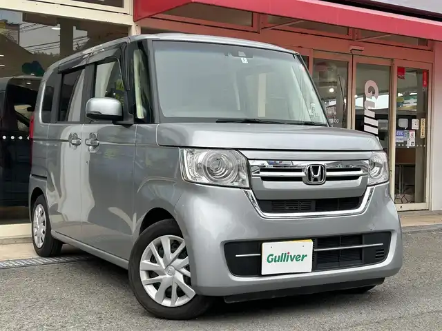 ホンダ Ｎ ＢＯＸ L 長崎県 2022(令4)年 2万km ルナシルバーM 登録時走行距離19105km/ワンオーナー/純正ナビ(BT/CD)/バックカメラ/ETC/レーダークルーズコントロール/片側パワースライドドア/シートヒーターD＋N/衝突軽減システム/LED/オートライト/保証書/取りつかい説明書