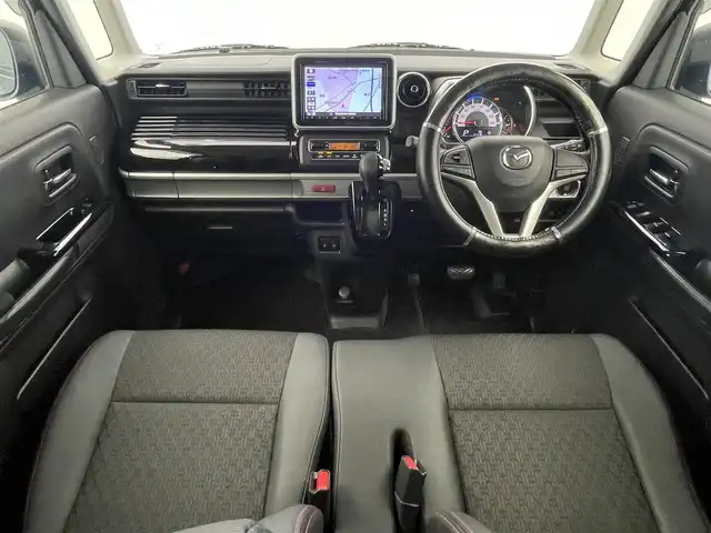 マツダ フレアワゴン カスタムスタイル ハイブリッド XS 宮城県 2020(令2)年 2.9万km ブルーイッシュブラックパール3 純正ナビ(CN-RZ853)/FM/AM/BT/CD/DVD/フルセグTV/シートヒーター/両側パワースライドドア/フリップダウンモニター/エンジンスターター/横滑り防止装置/コーナーセンサー/レーンキープアシスト/衝突被害軽減システム/オートマチックハイビーム/盗難防止装置/フォグランプ