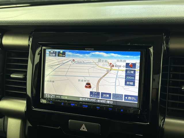 スズキ ハスラー Jスタイル Ⅱ 宮城県 2017(平29)年 4.8万km クールカーキパールメタリック/ホワイト2トーンルーフ ・4WD/・社外SDナビ/(CD・DVD・フルセグ・FM・AM・BT)/・バックカメラ/・デュアルカメラサポートブレーキ/・車線逸脱警報/・横滑り防止/・ヒルディセントコントロールスイッチ/・ダウンヒルアシストコントロールスイッチ/・前席シートヒーター/・ミラーヒーター/・純正エンジンスターター/・ETC/・HIDヘッドライト/・フォグライト/・オートライト/・革巻きステアリング/・ステアリングスイッチ/・アイドリングストップ/・電格ウィンカーミラー/・ドアバイザー/・スマートキー/・プッシュスタート/・純正AW付夏用タイヤ積込/（165/60R15 2016年製）