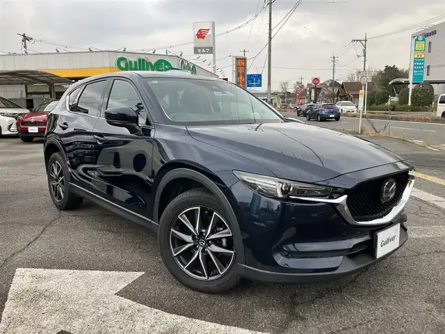 マツダ ＣＸ－５ 25S Lパッケージ 広島県 2020(令2)年 4.7万km ディープクリスタルブルーマイカ マツダコネクトナビ/黒革シート/360度モニター/レーダークルーズ/フルセグTV/Bluetooth/DVD・CD/パワーバックドア/BOSEサウンド/パワーシート（運転席・助手席）/シートヒーター（運転席・助手席）/ステアリングヒーター/ヘッドアップディスプレイ/新車保証書/取扱説明書/スペアキー