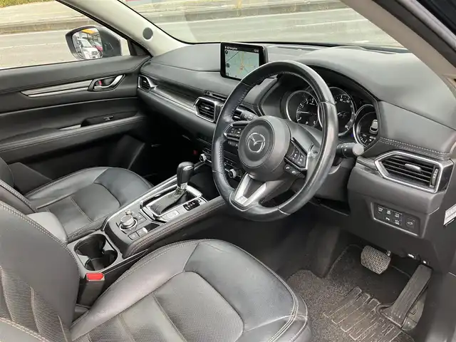 マツダ ＣＸ－５ 25S Lパッケージ 広島県 2020(令2)年 4.7万km ディープクリスタルブルーマイカ マツダコネクトナビ/黒革シート/360度モニター/レーダークルーズ/フルセグTV/Bluetooth/DVD・CD/パワーバックドア/BOSEサウンド/パワーシート（運転席・助手席）/シートヒーター（運転席・助手席）/ステアリングヒーター/ヘッドアップディスプレイ/新車保証書/取扱説明書/スペアキー