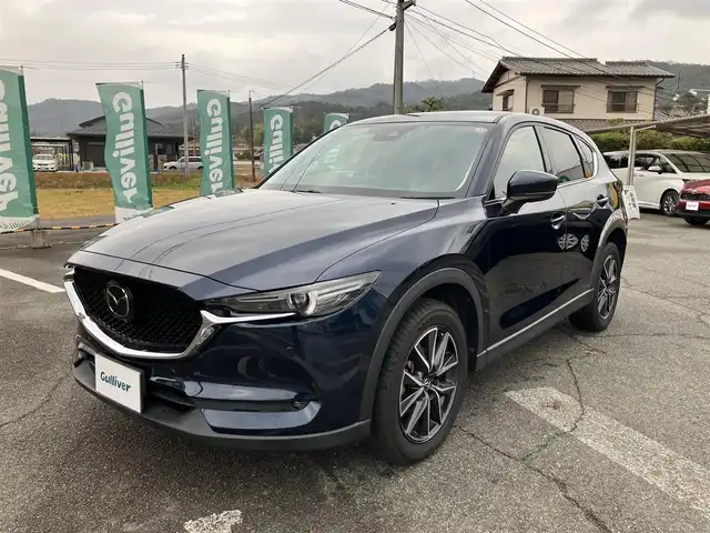 マツダ ＣＸ－５ 25S Lパッケージ 広島県 2020(令2)年 4.7万km ディープクリスタルブルーマイカ マツダコネクトナビ/黒革シート/360度モニター/レーダークルーズ/フルセグTV/Bluetooth/DVD・CD/パワーバックドア/BOSEサウンド/パワーシート（運転席・助手席）/シートヒーター（運転席・助手席）/ステアリングヒーター/ヘッドアップディスプレイ/新車保証書/取扱説明書/スペアキー