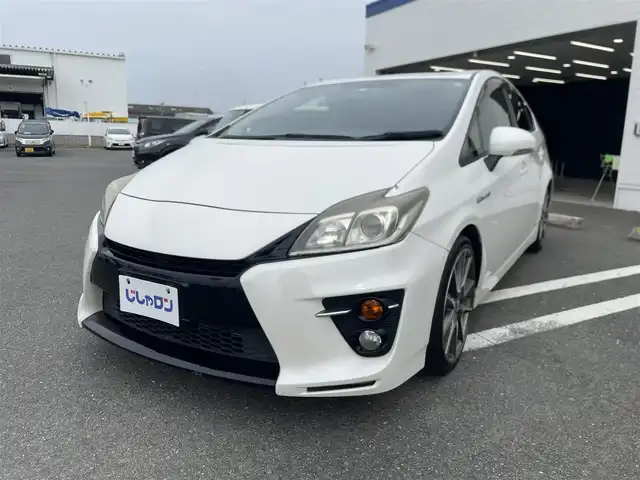 トヨタ プリウス S ツーリングセレ G’s 熊本県 2012(平24)年 12.7万km ホワイトパールクリスタルシャイン (株)IDOMが運営する【じしゃロン熊本店】の自社ローン専用車両になりますこちらは現金またはオートローンご利用時の価格です。自社ローンご希望の方は別途その旨お申付け下さい/純正ナビ　/純正アルミ　/純正シート　/純正マット　/ビルトインＥＴＣ　/アイドリングストップ　/ＨＩＤヘッドライト/ＬＥＤＢＥＡＭ　/Ｗ＋サイドエアバッグ　/カーテンエアバッグ　/ウィンカー付き電格ミラー　/スマートキー/プッシュスタート