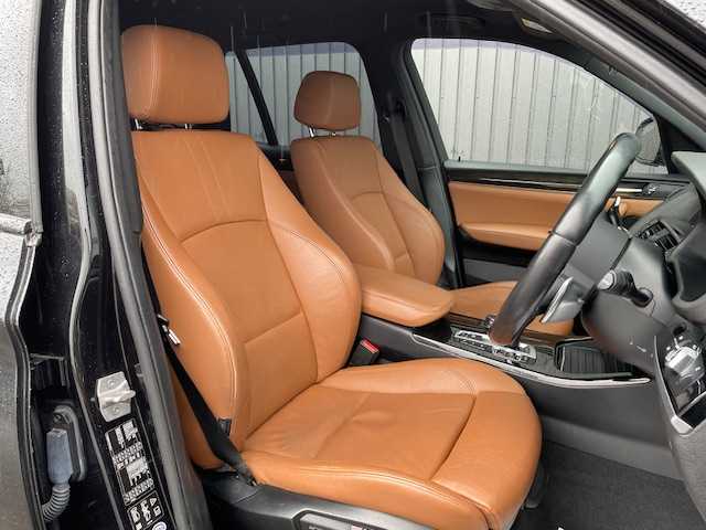 ＢＭＷ Ｘ３ xDrive20d Mスポーツ 青森県 2016(平28)年 8.3万km サファイアブラックP 純正ナビ(CD/DVD/USB/AUX/BT)/ディーゼルターボ/バックカメラ/レーダークルーズコントロール/パドルシフト/衝突被害軽減ブレーキ/横滑り防止装置/アイドリングストップ/茶革シート/D/N席パワーシート(メモリー機能付)/D/N席シートヒーター/ビルトインETC/ルーフレール/パーキングセンサー/パワーバックドア/オートライト/フロアマット/ドアバイザー/ISOFIX/スペアキー×1/保証書/取扱説明書