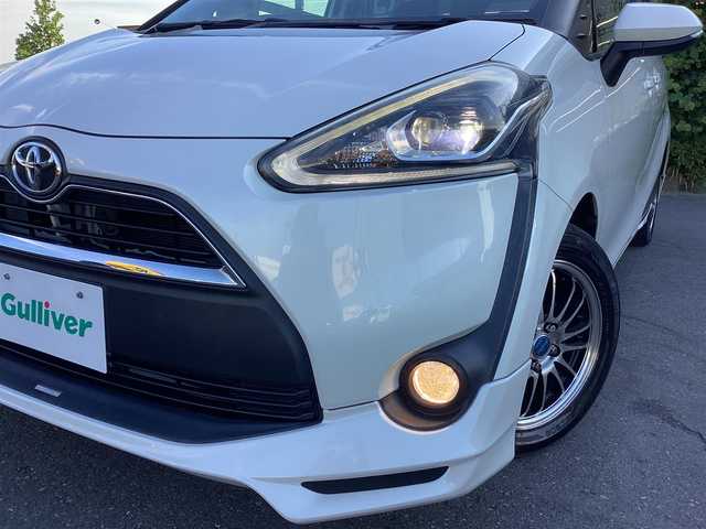 トヨタ シエンタ G 宮城県 2016(平28)年 7.6万km ホワイトパールクリスタルシャイン ワンオーナー　TRDフルエアロ　アイドリングストップ　両側パワースライドドア　シートヒーター　BD再生機能付き社外ナビ　プッシュスタート　　USB　Bluetooth　バックカメラ　ドアバイザー　ETC　純正フロアマット