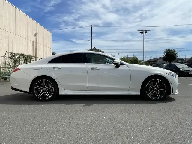 メルセデス・ベンツ ＣＬＳ４５０ 4マチック スポーツ 東京都 2019(平31)年 2.4万km ダイヤモンドホワイト 純正ナビ/ＢＴ/全周囲カメラ/ドライブレコーダー/アダプティブクルーズコントロール/パヒュームアトマイザー/イオナイザー/アンビエントライト/ブルメスターサウンド/イージーエントリー/パワーシート（運転席/助手席）/ポジションメモリー/シートヒーター（運転席/助手席/後席）/シートベンチレーション（運転席/助手席）/リラクゼーションシート（運転席/助手席）/ダイナミックシート（運転席/助手席）/ランバー/サイドボルスター/パワーバックドア/ビルトインＥＴＣ/ＥＳＰ/アクティブブレーキアシスト/アテンションアシスト/レーンチェンジアシスト/BSM/車速感応ドアロック/車高調