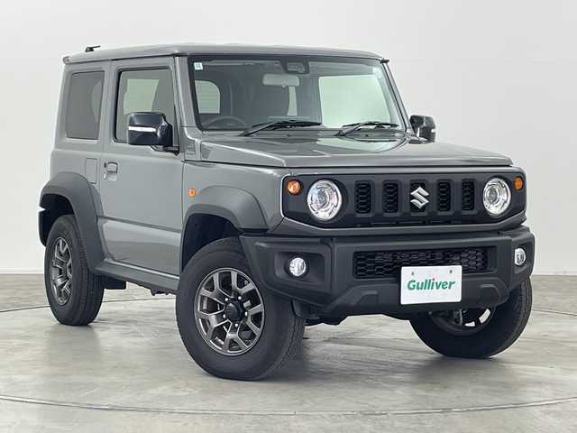 スズキ ジムニー シエラ JC 群馬県 2024(令6)年 0.8万km ミディアムグレー アルパイン１１型ディスプレイオーディオ　バックカメラ　ETC　シートヒーター　クルーズコントロール　衝突被害軽減ブレーキ　レーンアシスト　LEDヘッドライト　オートライト　ステアリングリモコン　禁煙車