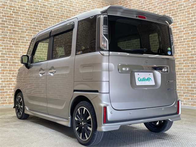 スズキ スペーシア カスタム HYBRID XS 岐阜県 2020(令2)年 5.6万km スチールシルバーM ４WD/両側パワースライドドア/スズキセーフティサポート/デュアルカメラブレーキサポート/アダプティブクルーズコントロール/車線逸脱警報/誤発進抑制機能/ハイビームアシスト/リヤパーキングセンサー/アイドリングストップ/横滑り防止装置/シートヒーター/リヤサーキュレーター/ロールサンシェード/エンジンスターター/純正8インチナビ/（CD/DVD/フルセグ/SD/USB/Bluetooth）/ステアリングスイッチ/LEDヘッドライト/LEDフォグランプ/純正15インチアルミホイール