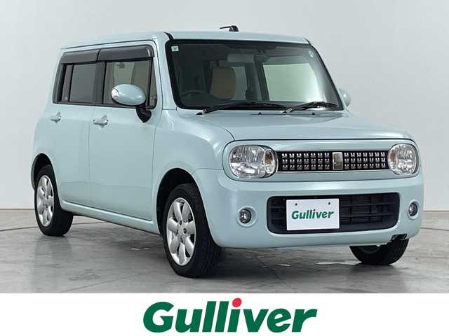 スズキ ラパン TL 道央・札幌 2013(平25)年 7.1万km アロマティックアクアメタリック ・4WD/・純正ナビ/・フルセグ/・CD/DVD/SD/・ABS/・オートライト/・プッシュスタート/・スマートキー/・スペアキー1本/・社外エンジンスターター/・ドライブレコーダー（前後）/・ETC/・ドアバイザー/・純正フロアマット/・AW14インチ車載