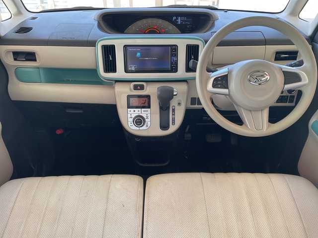 ダイハツ ムーヴ キャンバス X メイクアップ リミテッド SAⅢ 埼玉県 2021(令3)年 1.1万km パールホワイトⅢ/ファインミントメタリック 2トーン スマートアシスト　/純正メモリナビ/　　CD/DVD/BT/フルセグ/全方位カメラ /両側パワースライドドア /ステアリングスイッチ /アイドリングストップ