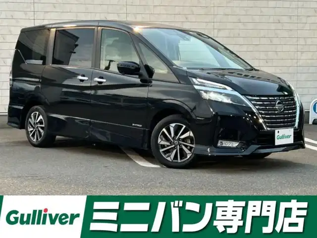 日産 セレナ ハイウェイスター V 福岡県 2022(令4)年 1.3万km ダイヤモンドブラック 純正10型SDナビ(フルセグTV/CD/DVD/BT)アラウンドビューモニター後席フリップダウンモニタープロパイロットエマージェンシーブレーキコーナーセンサーBSM両側パワスラドラレコETC2.0デジタルインナーミラーUSBポート純正LEDヘッドライト純正フロアマット純正アルミホイール16インチスマートキープッシュスタート