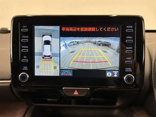 トヨタ ヤリスクロス ハイブリッド Z 岡山県 2021(令3)年 3.4万km ブラックマイカ/ブラスゴールドメタリック 2トーン 純正ナビ/USB/Bluetooth/フルセグTV/AppleCarPlay/360°カメラ/ハーフレザーシート/シートヒーター/ステアリングヒーター/ETC2.0/LEDヘッドライト/AHB/パワーテールゲート/ブレーキオートホールド/Tコネクト/パワーシート（D）/ACC/LTA/BSA/自動ブレーキ/PDC