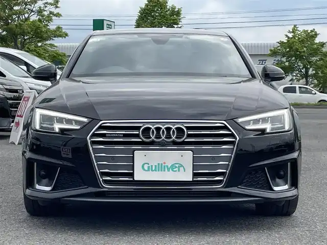 アウディ Ａ４ 45TFSIクワトロスポーツ 道央・札幌 2020(令2)年 3.1万km ミトスブラックメタリック 4WD/純正メモリナビ/FM/AM/CD/DVD/BT/フルセグTV/衝撃被害軽減システム/アラウンドビューモニター/パーキングアシスト/アイドリングストップ/クリアランスソナー/レーダークルーズコントロール/ハンドルシフト/ETC/前後ドラレコ(ZDR016)/ステアリングスイッチ/MT付きAT/スマートキー/プッシュスタート/冬タイヤ純正AW付積込/225/50R17　2021年 5mm