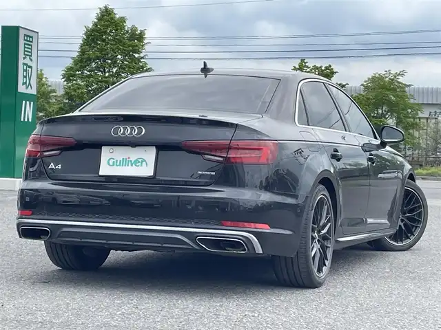 アウディ Ａ４ 45TFSIクワトロスポーツ 道央・札幌 2020(令2)年 3.1万km ミトスブラックメタリック 4WD/純正メモリナビ/FM/AM/CD/DVD/BT/フルセグTV/衝撃被害軽減システム/アラウンドビューモニター/パーキングアシスト/アイドリングストップ/クリアランスソナー/レーダークルーズコントロール/ハンドルシフト/ETC/前後ドラレコ(ZDR016)/ステアリングスイッチ/MT付きAT/スマートキー/プッシュスタート/冬タイヤ純正AW付積込/225/50R17　2021年 5mm