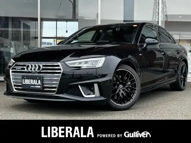 アウディ Ａ４ 45TFSIクワトロスポーツ 富山県 2020(令2)年 3.1万km ミトスブラックメタリック 4WD/純正メモリナビ/AM/AM/CD/DVD/BT/フルセグTV/衝撃被害軽減システム/アラウンドビューモニター/パーキングアシスト/アイドリングストップ/ACC/ハンドルシフト/ETC/前後ドラレコ/ステアリングスイッチ/MT付きAT/スマートキー/プッシュスタート