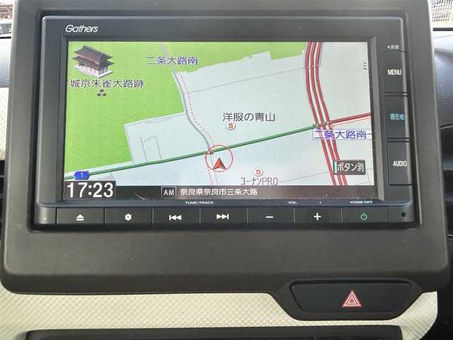 ホンダ Ｎ ＷＧＮ L 奈良県 2023(令5)年 1.4万km ルナシルバーM 追従式クルーズコントロール/プッシュスタート/純正ナビ/レーンキープアシスト/オートライト/カーテンエアバッグ/バックカメラ/純正フロアマット/Bluetooth/横滑り防止装置/ドラレコ/取扱説明書