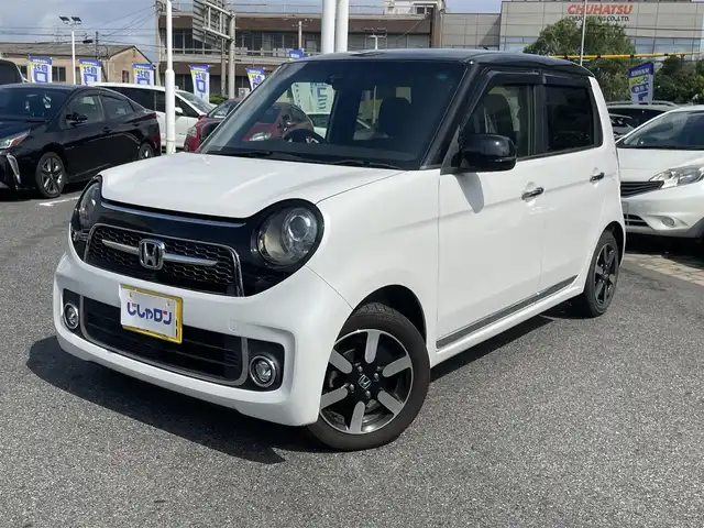 ホンダ Ｎ ＯＮＥ プレミアム 愛知県 2019(平31)年 4.4万km プラチナホワイトパール 社外メモリーナビ/フルセグTV/Blutooth/バックカメラ/ハーフレザーシート/ビルトインETC/革巻きステアリング/ドアバイザー/保証書/取扱説明書/スペアキー