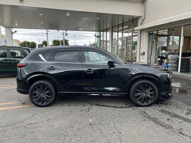 マツダ ＣＸ－５ XD スポーツアピアランス 道東・釧路十勝 2023(令5)年 4.5万km ジェットブラックマイカ ４WD/純正ナビ/CD/DVD/BT/MSV/USB/フルセグTV/全方位モニター/黒レザーシート/シートヒーター/パワーバックドア /ブラインドスポットモニター/ステアリングヒーター/パドルシフト/コーナーセンサー/革巻ステアリング/ETC/ドアバイザー/オートライト