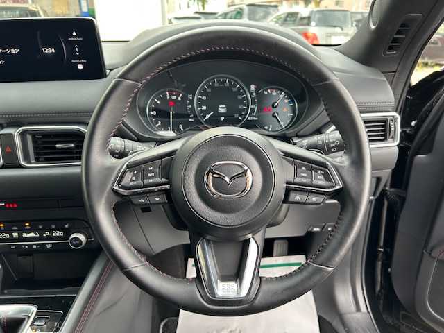 マツダ ＣＸ－５ XD スポーツアピアランス 道東・釧路十勝 2023(令5)年 4.5万km ジェットブラックマイカ ４WD/純正ナビ/CD/DVD/BT/MSV/USB/フルセグTV/全方位モニター/黒レザーシート/シートヒーター/パワーバックドア /ブラインドスポットモニター/ステアリングヒーター/パドルシフト/コーナーセンサー/革巻ステアリング/ETC/ドアバイザー/オートライト