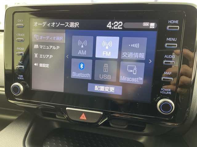 トヨタ ヤリス ハイブリッド G 岐阜県 2020(令2)年 3.3万km シアンM 純正ディスプレイオーディオ/　(AM/FM/MiraCast)/全方位カメラ/プリクラッシュセーフティ/レーダークルーズコントロール/レーンキープアシスト/コーナーセンサー/オートハイビーム/ビルトインETC/フロアマット/スマートキー