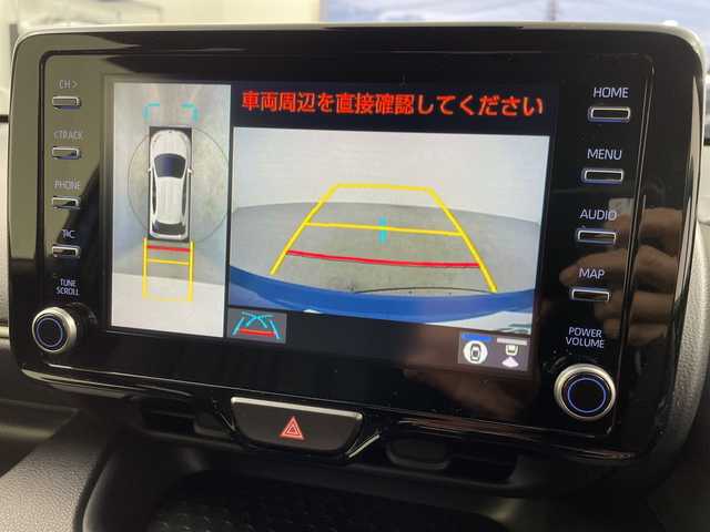 トヨタ ヤリス ハイブリッド G 岐阜県 2020(令2)年 3.3万km シアンM 純正ディスプレイオーディオ/　(AM/FM/MiraCast)/全方位カメラ/プリクラッシュセーフティ/レーダークルーズコントロール/レーンキープアシスト/コーナーセンサー/オートハイビーム/ビルトインETC/フロアマット/スマートキー