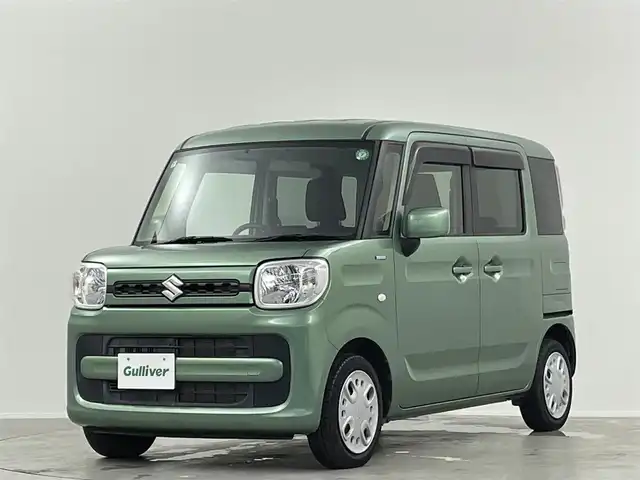 スズキ スペーシア HYBRID G 埼玉県 2019(令1)年 3.3万km ツールグリーンパールメタリック 両側スライドドア　パナソニック　ストラーダ　社外ナビ　Ｂｌｕｅｔｏｏｔｈ　ワンセグＴＶ　ＥＴＣ　スマートキー　プッシュスタート　オートライト　アイドリングストップ　フロアマット　ドアバイザー