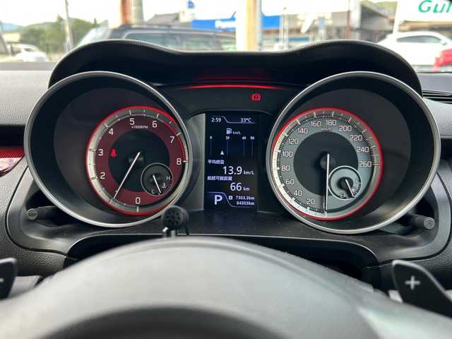 スズキ スイフト スポーツ セーフティPKG 山口県 2019(令1)年 6.5万km チャンピオンイエロー ワンオーナー/社外ナビ/DVD/CD/SD/MSV/BT/USB/フルセグTV/全周囲カメラ/革巻きステアリング/ステアリングスイッチ/パドルシフト/クルーズコントロール/純正LEDヘッドライト/純正フォグランプ/オートライト/社外１７インチアルミホイール/社外車高調/純正エアロパーツ/右前席シートヒーター/衝突被害軽減ブレーキ/横滑り防止/LKA/スマートキー×２/前後タイプドライブレコーダー/純正フロアマット/電動格納ウインカードアミラー