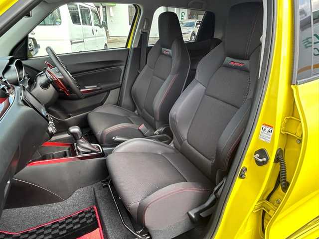 スズキ スイフト スポーツ セーフティPKG 山口県 2019(令1)年 6.5万km チャンピオンイエロー ワンオーナー/社外ナビ/DVD/CD/SD/MSV/BT/USB/フルセグTV/全周囲カメラ/革巻きステアリング/ステアリングスイッチ/パドルシフト/クルーズコントロール/純正LEDヘッドライト/純正フォグランプ/オートライト/社外１７インチアルミホイール/社外車高調/純正エアロパーツ/右前席シートヒーター/衝突被害軽減ブレーキ/横滑り防止/LKA/スマートキー×２/前後タイプドライブレコーダー/純正フロアマット/電動格納ウインカードアミラー