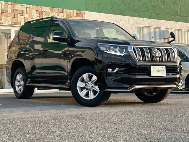 トヨタ ランドクルーザー プラド TX 徳島県 2017(平29)年 3.5万km ブラック トヨタセーフティセンス　/サンルーフ　/純正ナビゲーション/（フルセグ/CD/DVD/SD/Bluetooth）　/バックモニター　/１７インチアルミホイール　/LEDヘッドライト/オートライト/ビルトインＥＴＣ　/ドライブレコーダー　/プッシュスタート/スマートキー/スペアキー　/プッシュスタート　/純正フロアマット/ステアリングリモコン/カーテンエアバック
