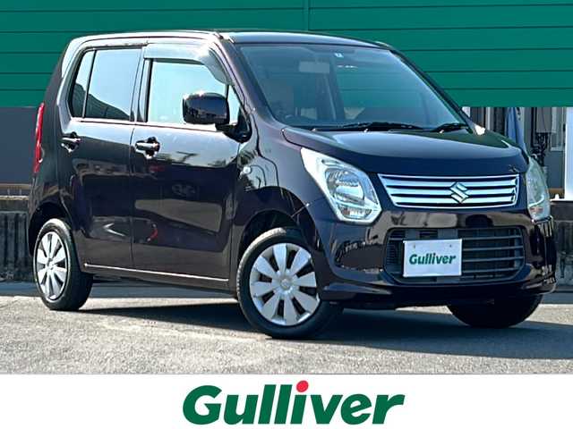 スズキ ワゴンＲ FX 茨城県 2014(平26)年 8.1万km ミステリアスバイオレットパール HDDナビ/フルセグTV/DVD/CD/FM/AM/アイドリングストップ/AAC/ハロゲンヘッドライト/ETC/エアバック