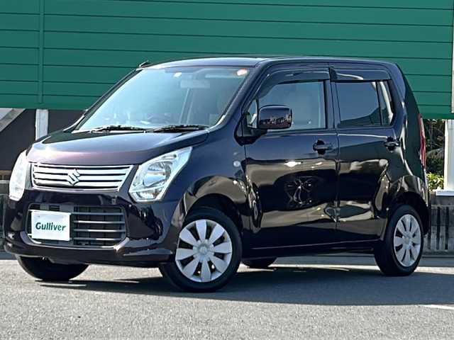 スズキ ワゴンＲ FX 千葉県 2014(平26)年 8.1万km ミステリアスバイオレットパール HDDナビ/DVD/CD/FM/AM/アイドリングストップ/AAC/ハロゲンヘッドライト/ETC/Wエアバッグ