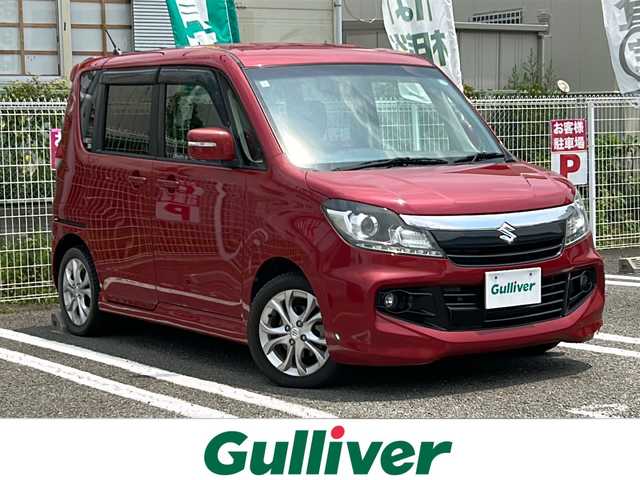 スズキ ソリオ バンディット DJE 兵庫県 2015(平27)年 7.6万km フェニックスレッドパール レーダーブレーキサポート2/エマージェンシーストップシグナル/メモリーナビ/地デジTV/Bluetooth/CD/DVD/両側パワースライドドア/ETC/クルーズコントロール/ESP/アイドリングストップ/エネチャージ/フロアマット/ドアバイザー/スマートキー/プッシュスタート/取扱説明書